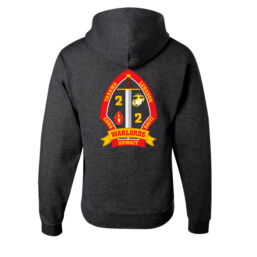 2nd Battalion 2nd Marines Unit "Warlords" Hoodie #3