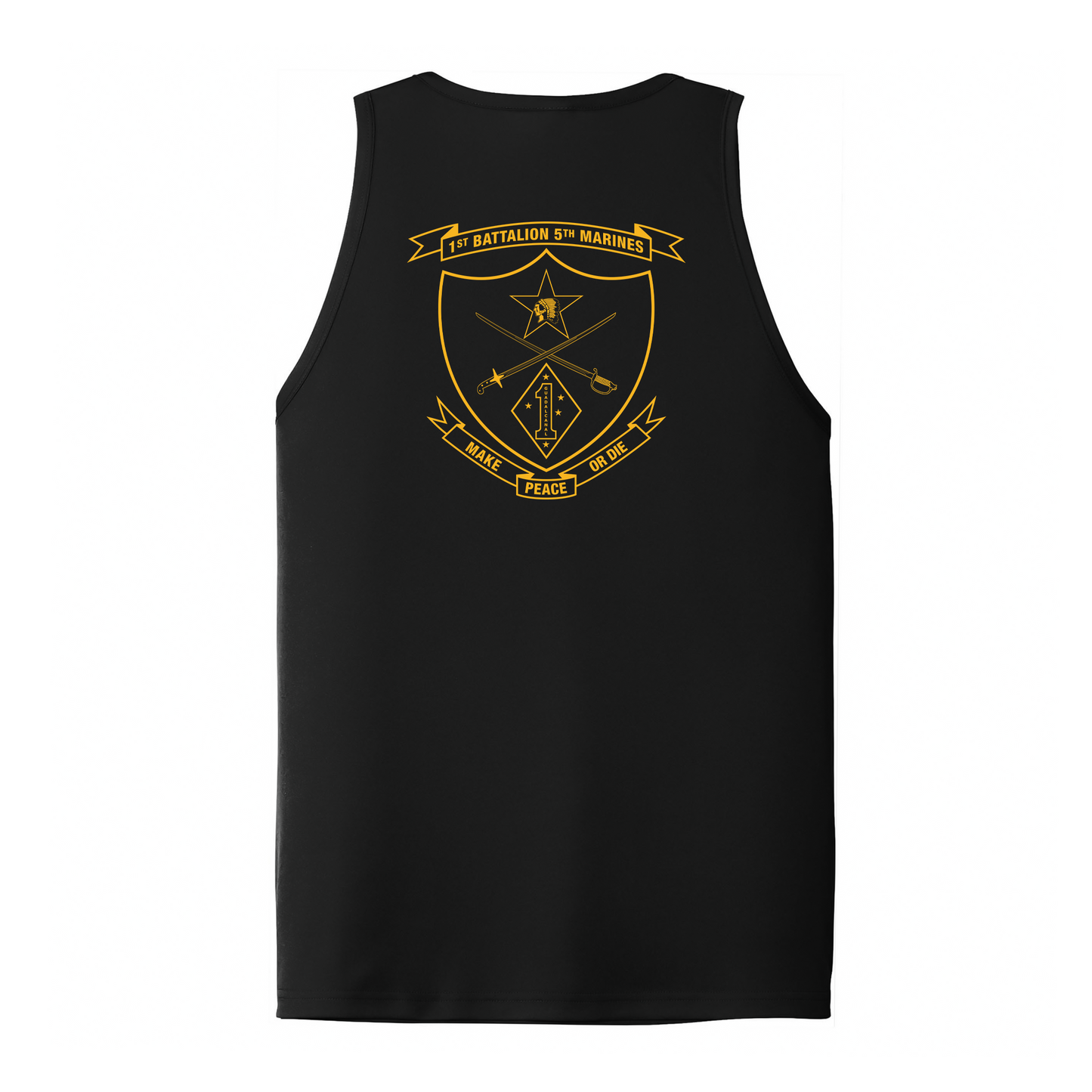 1st Battalion 5th Marines Unit "Geronimo" DRIFIT Sleeveless, Tank, Sleeveless Hoodie