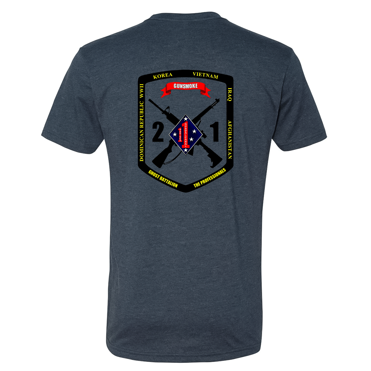 2nd Battalion 1st Marines Unit Shirt Gunsmoke