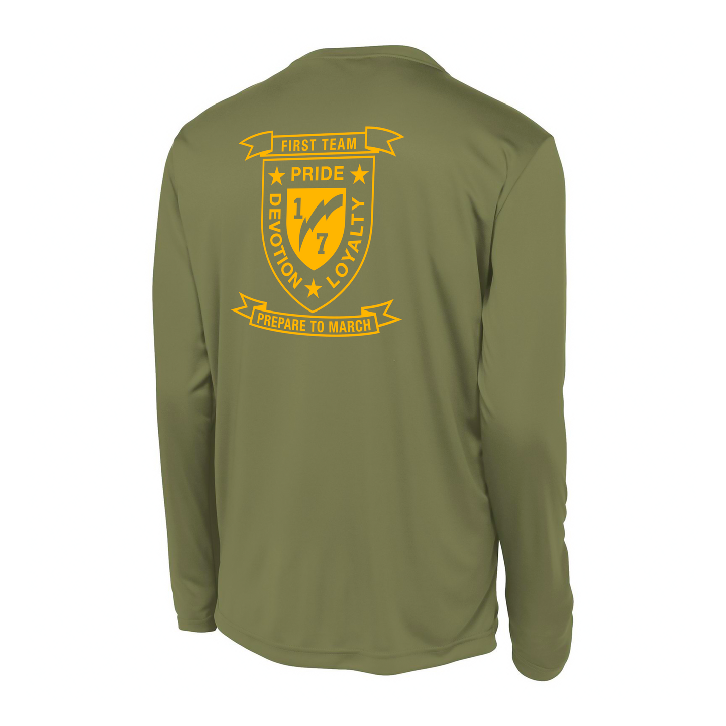 1st Battalion 7th Marines Unit ¨First Team¨ DRIFIT Long sleeve, Hoodie