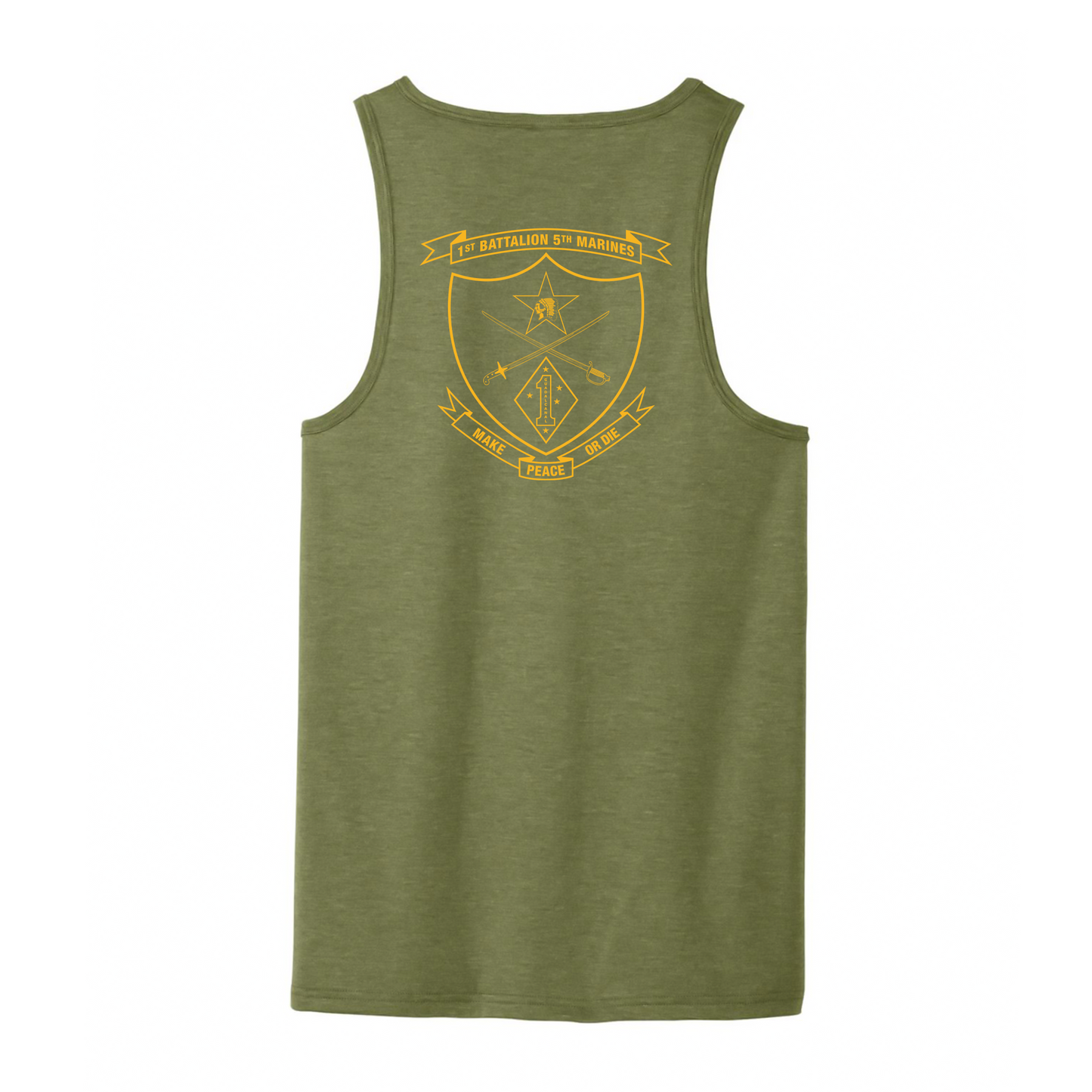 1st Battalion 5th Marines Unit "Geronimo" DRIFIT Sleeveless, Tank, Sleeveless Hoodie