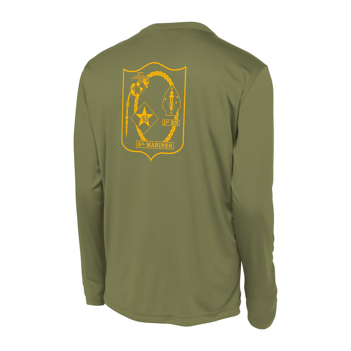 1st Battalion 6th Marines Unit "1/6 Hard" #2 DRIFIT Long sleeve, Hoodie