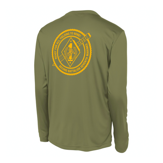 2nd Battalion 7th Marines Unit "War Dogs" DRIFIT Long sleeve, Hoodie