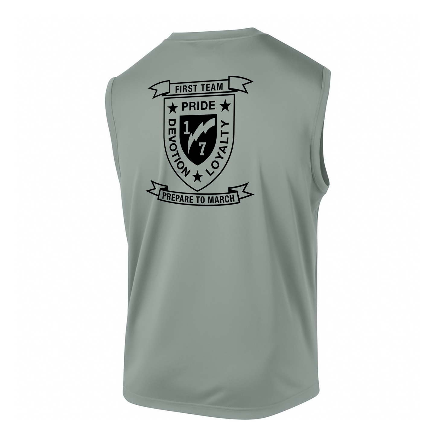 1st Battalion 7th Marines Unit "First Team" DRIFIT Sleeveless, Tank, Sleeveless Hoodie