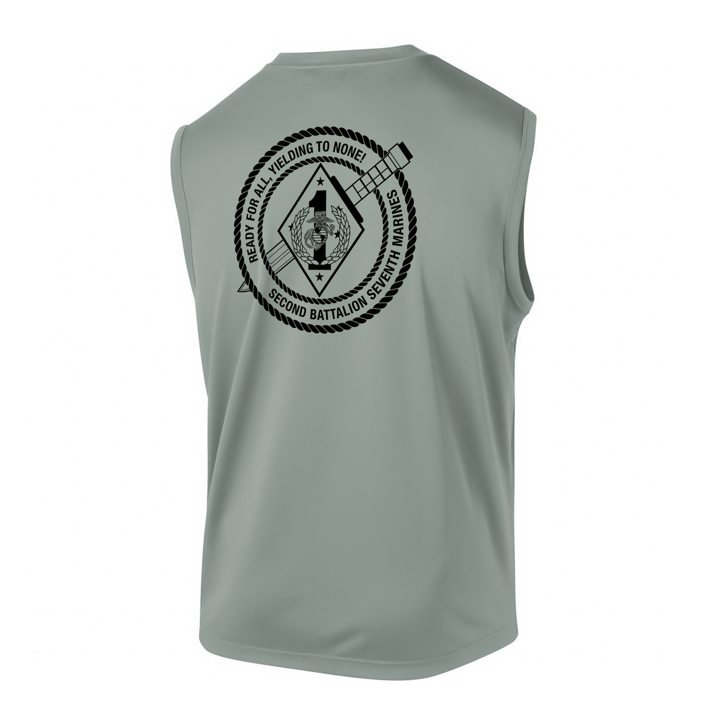 2nd Battalion 7th Marines Unit "War Dogs" DRIFIT Sleeveless, Tank, Sleeveless Hoodie