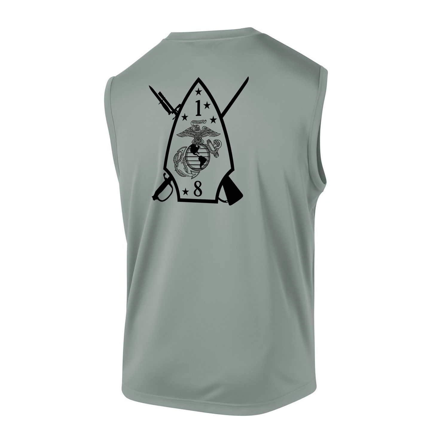 1st Battalion 8th Marines Unit "The Beirut Battalion" DRIFIT Sleeveless, Tank, Sleeveless Hoodie