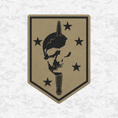 MARSOC 8130 Raider Crest | Leather Patch | Velcro Backed