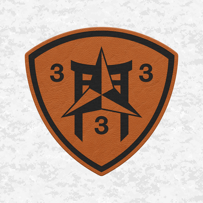 3rd Battalion 3rd Marines "Trinity" #2 | Leather Patch | Velcro Backed