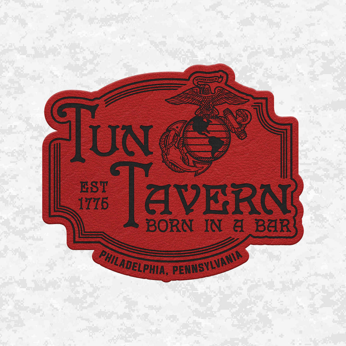 Tun Tavern Est 1775 | Leather Patch | Velcro Backed