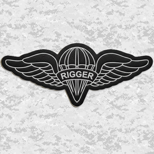 Parachute Rigger (MOS 0451) | Leather Patch | Velcro Backed