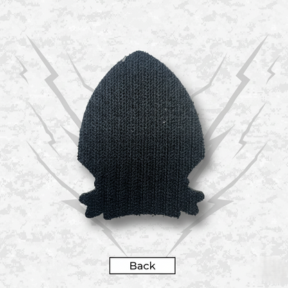 Leather Patch | 2nd Battalion 2nd Marines "Warlords" #1 | Velcro Backed | Brown / Black