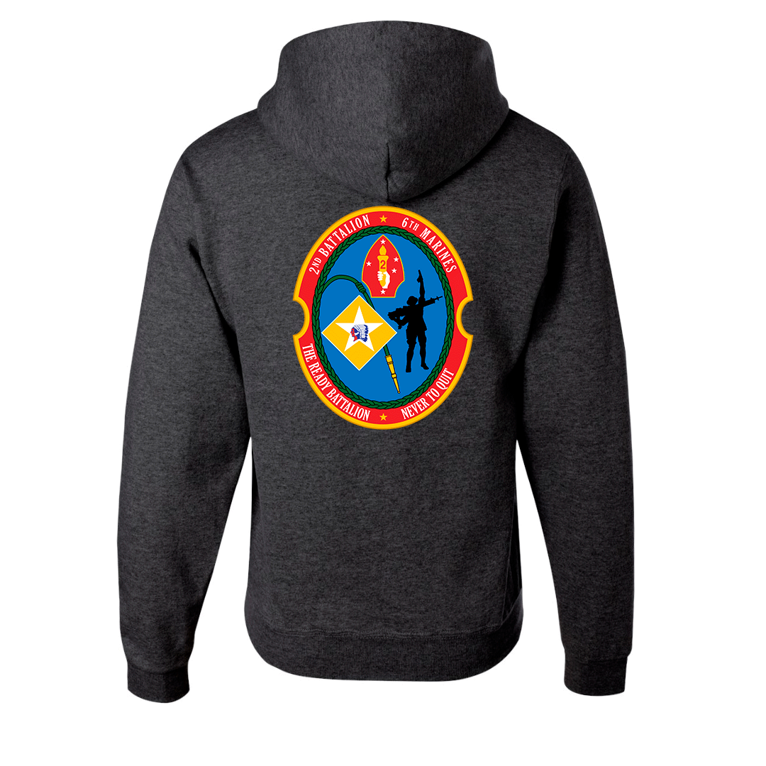 2nd Battalion 6th Marines Unit "The Ready Battalion" Hoodie