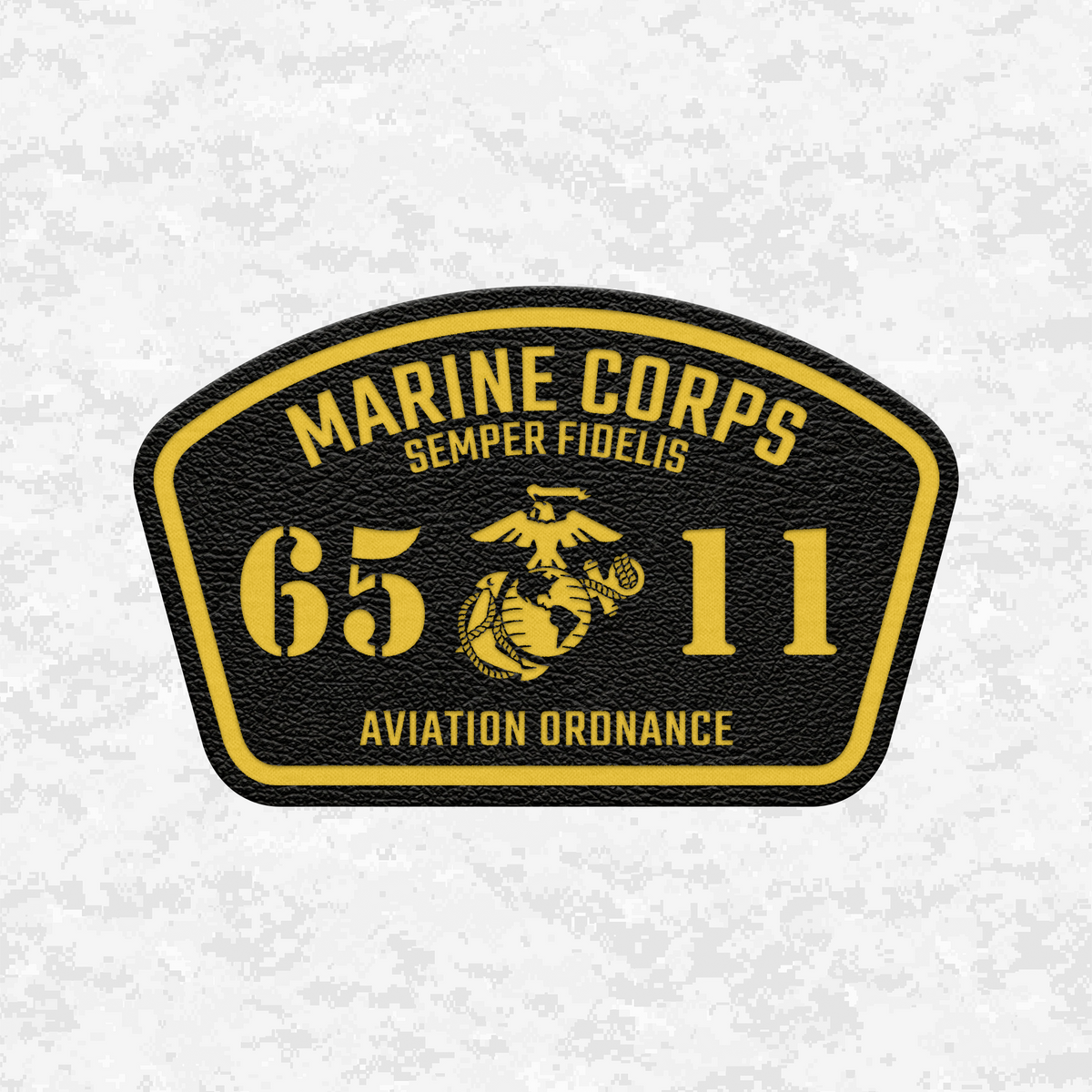 MOS 6511 Aviation Ordnance | Leather Patch | Velcro Backed