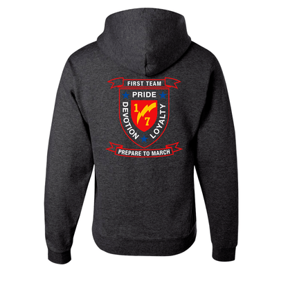 1st Battalion 7th Marines Unit "First Team" Hoodie
