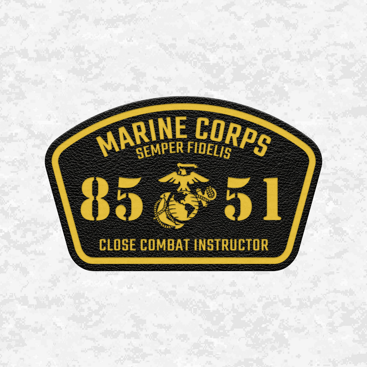 MOS 8551 Close Combat Instructor | Leather Patch | Velcro Backed