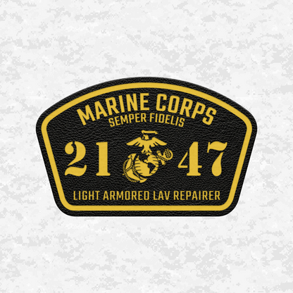 MOS 2147 Light Armored LAV Repairer | Leather Patch | Velcro Backed