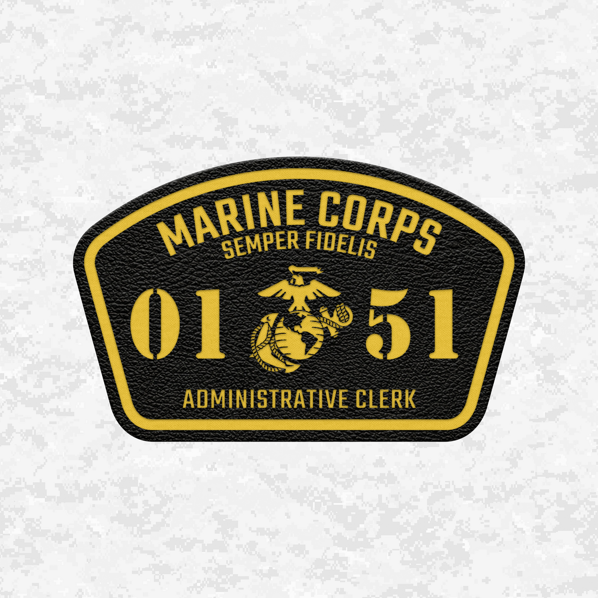 MOS 0151 Administrative Clerk | Leather Patch | Velcro Backed