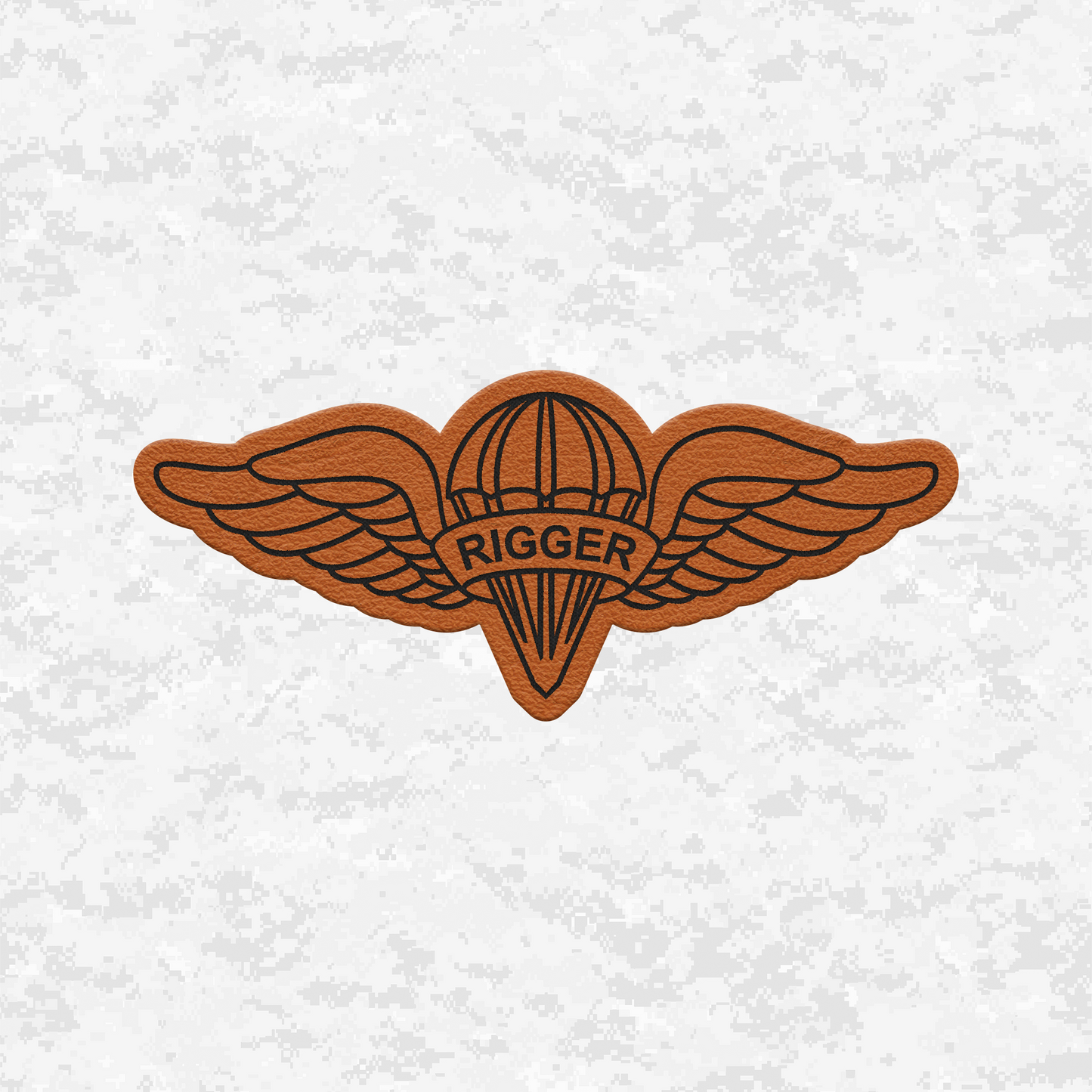 Parachute Rigger (MOS 0451) | Leather Patch | Velcro Backed