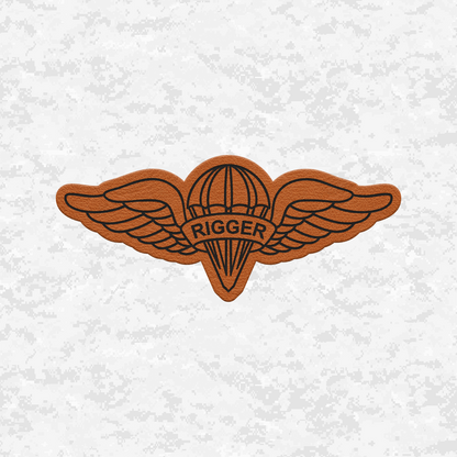 Parachute Rigger (MOS 0451) | Leather Patch | Velcro Backed