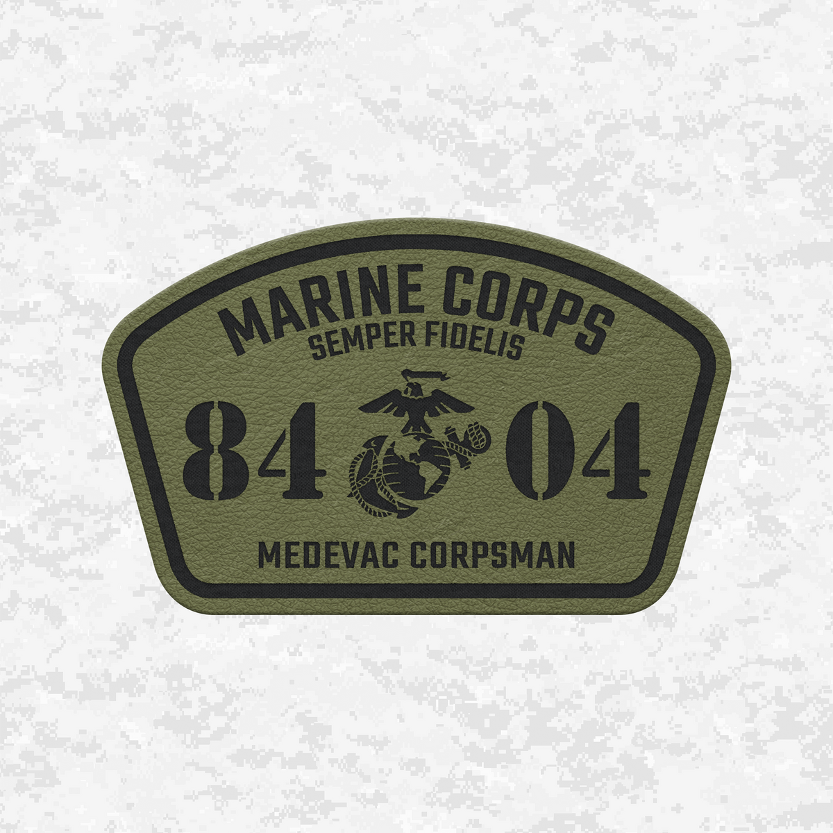 MOS HM-8404 Medevac Corpsman | Leather Patch | Velcro Backed