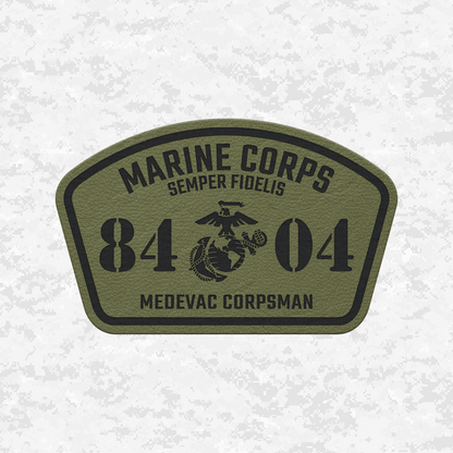 MOS HM-8404 Medevac Corpsman | Leather Patch | Velcro Backed