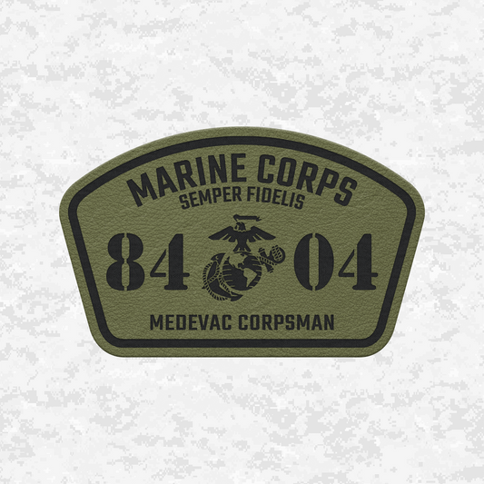 MOS HM-8404 Medevac Corpsman | Leather Patch | Velcro Backed