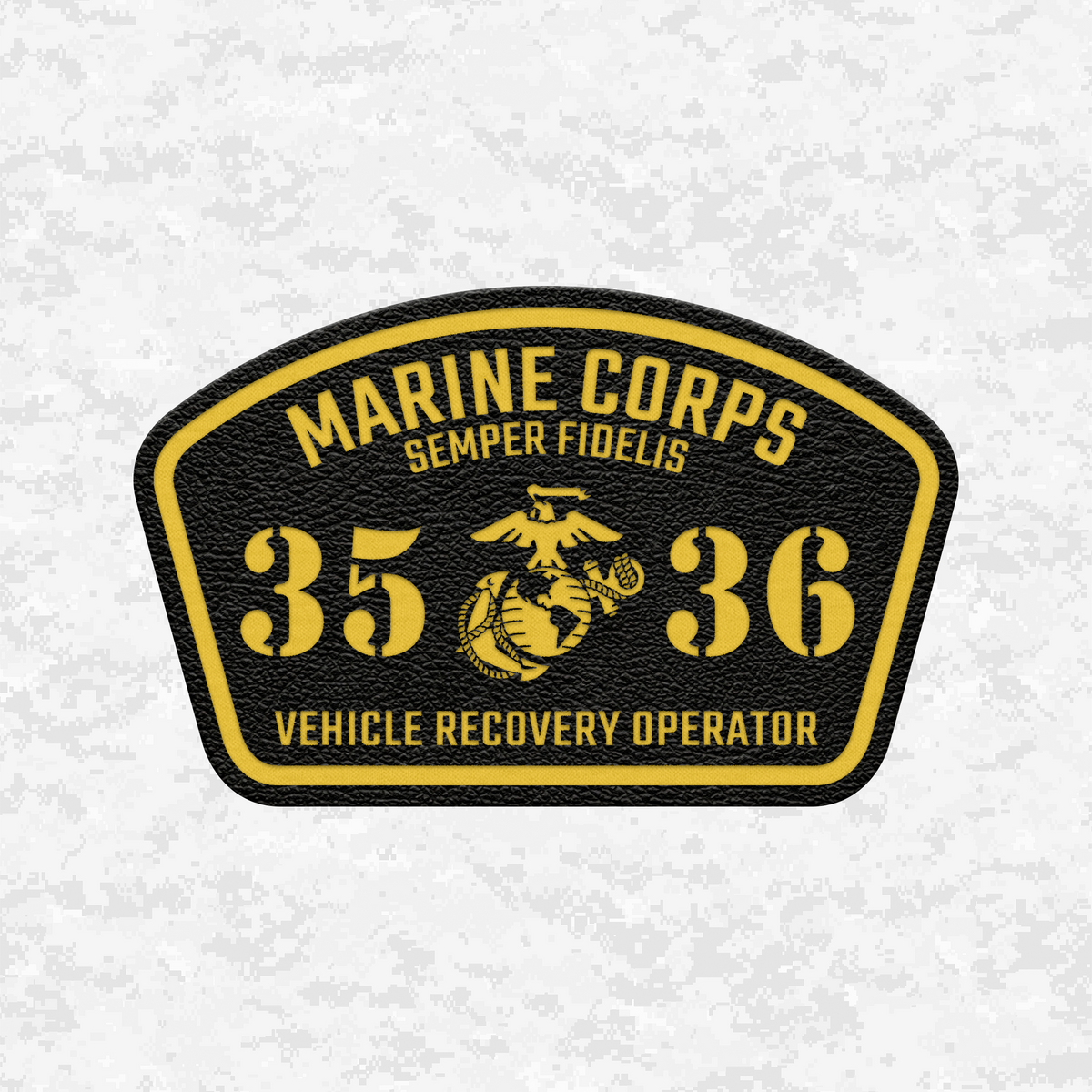 MOS 3536 Vehicle Recovery Operator | Leather Patch | Velcro Backed