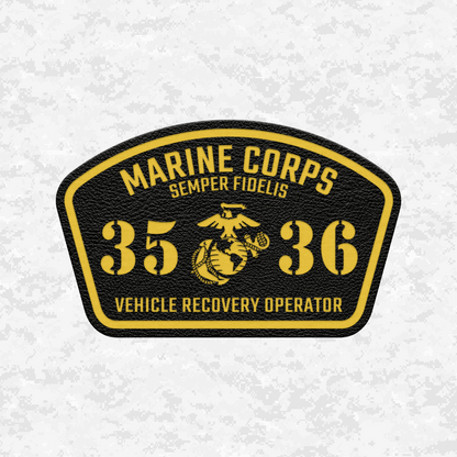MOS 3536 Vehicle Recovery Operator | Leather Patch | Velcro Backed