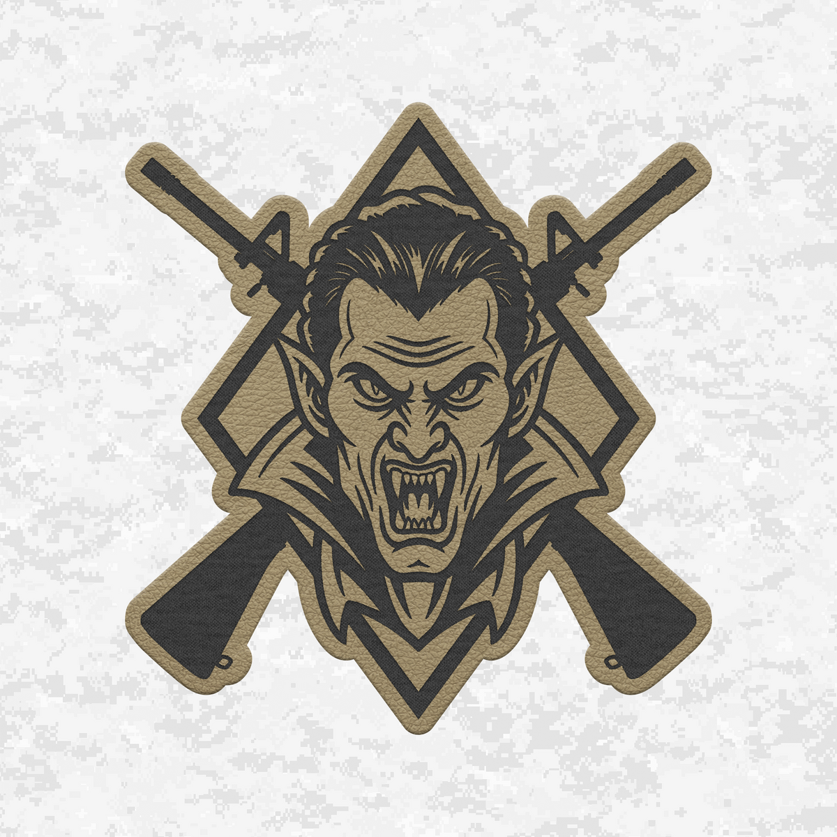 Tactical Vampire Halloween Edition | Leather Patch | Velcro Backed