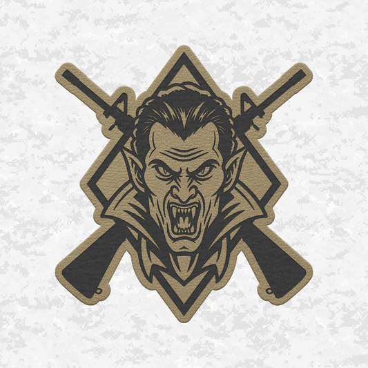 Tactical Vampire Halloween Edition | Leather Patch | Velcro Backed