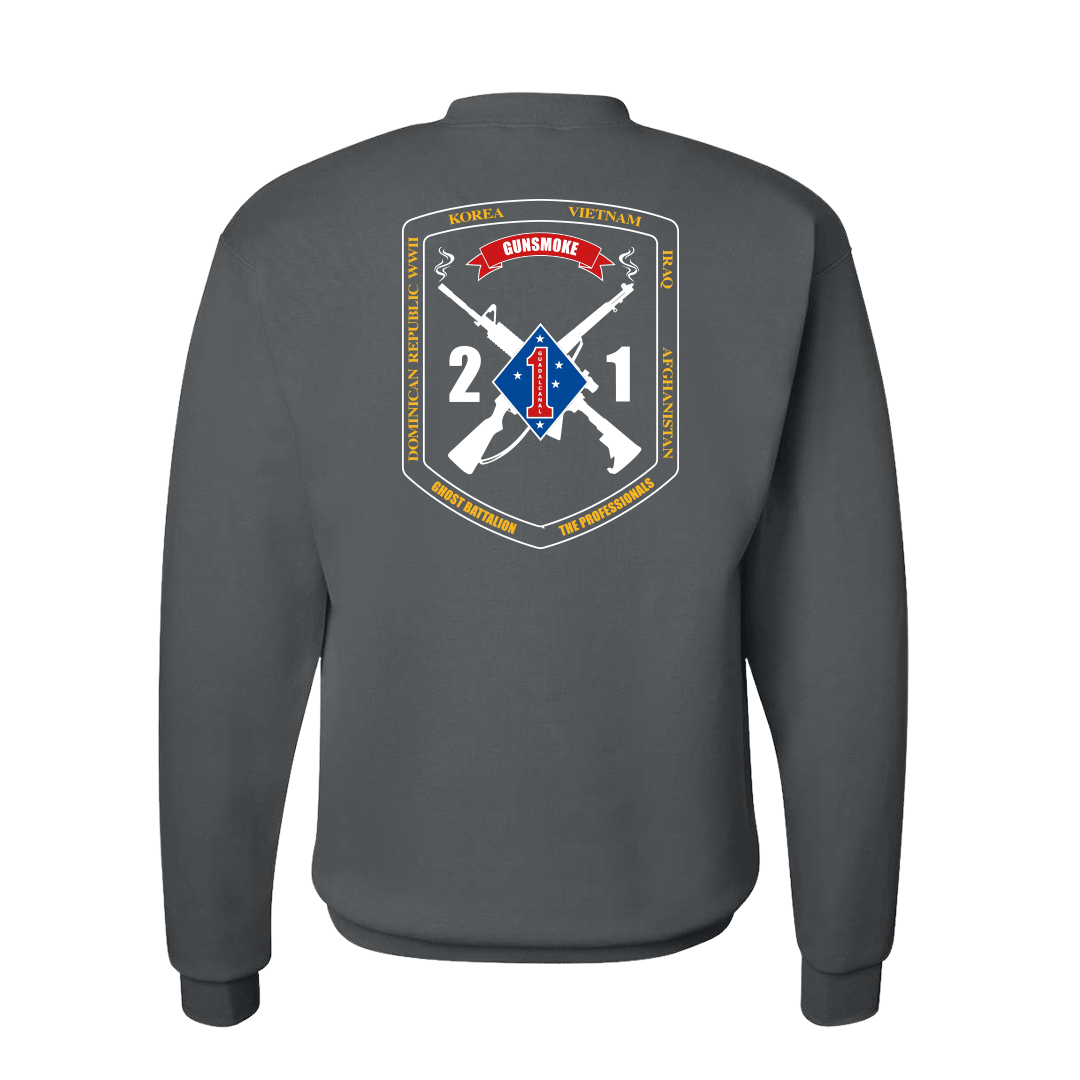 2nd Battalion 1st Marines Unit "Gunsmoke" Sweatshirt