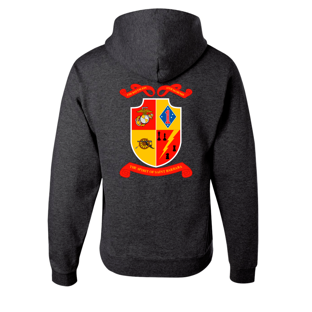 5th Battalion 11th Marines Unit "Steel Rain" Hoodie