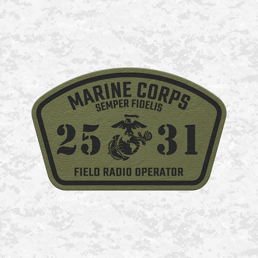 MOS 2531 Field Radio Operator | Leather Patch | Velcro Backed