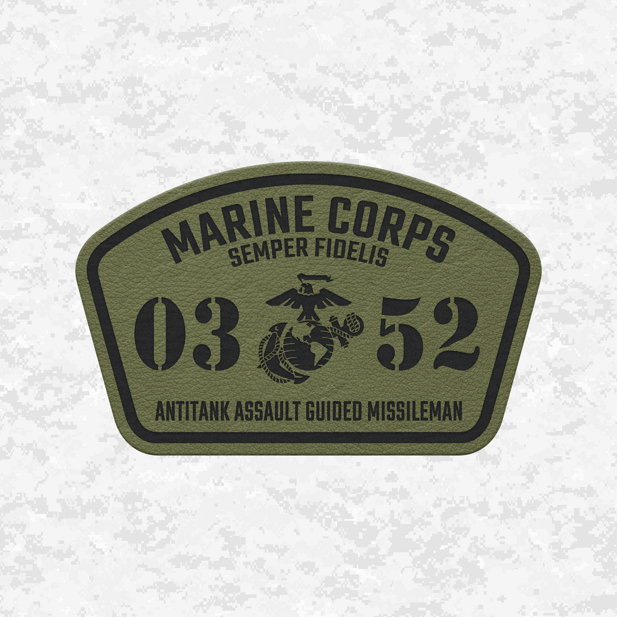 MOS 0352 Antitank Missileman | Leather Patch | Velcro Backed