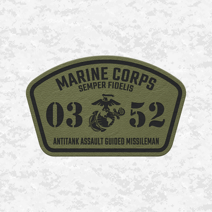 MOS 0352 Antitank Missileman | Leather Patch | Velcro Backed