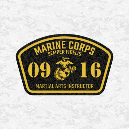 MOS 0916 Martial Arts Instructor | Leather Patch | Velcro Backed