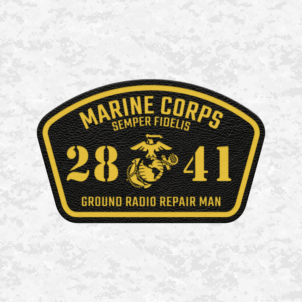 MOS 2841 Ground Radio Repair Man | Leather Patch | Velcro Backed