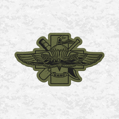 SARC Special Amphibious Reconnaissance Corpsman | Leather Patch | Velcro Backed