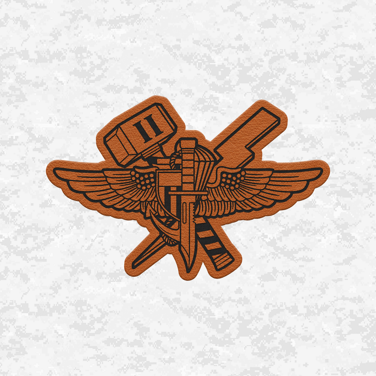 2D ANGLICO Jack | Leather Patch | Velcro Backed