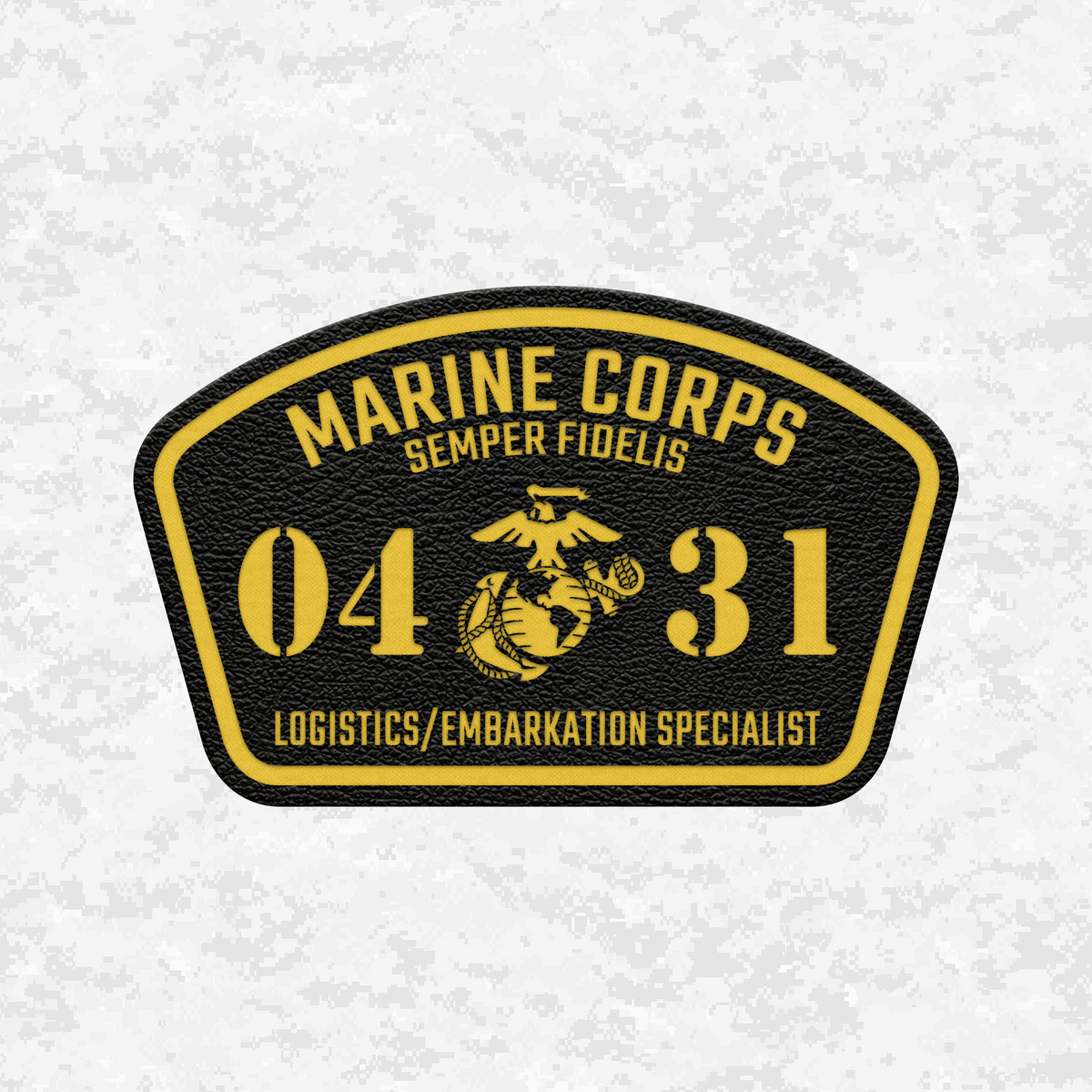 MOS 0431 Logistics/Embarkation Specialist | Leather Patch | Velcro Backed
