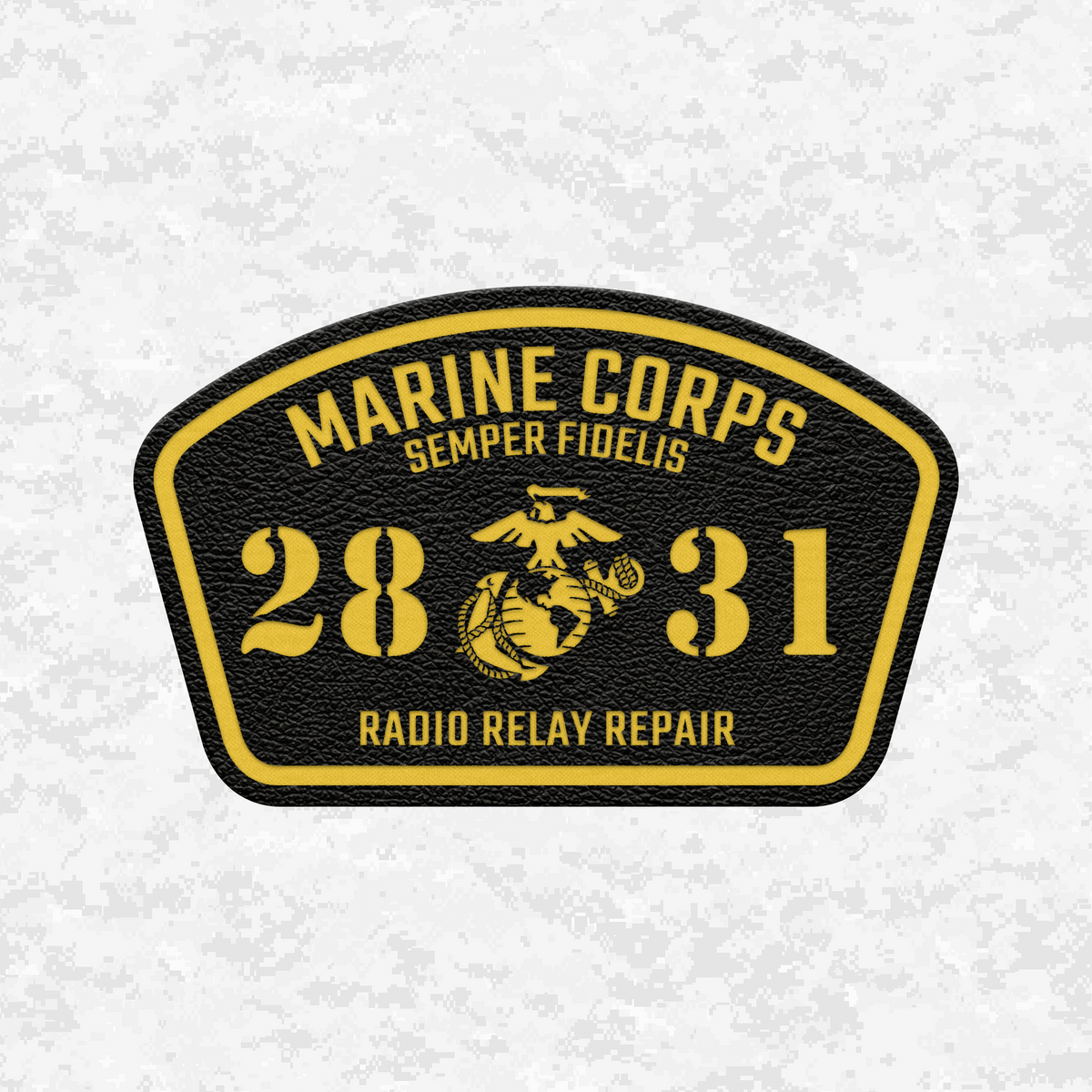 MOS 2831 Radio Relay Repair | Leather Patch | Velcro Backed
