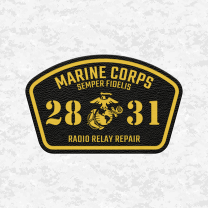 MOS 2831 Radio Relay Repair | Leather Patch | Velcro Backed