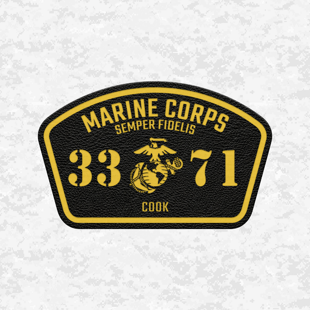 MOS 3371 Cook | Leather Patch | Velcro Backed