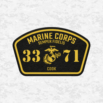 MOS 3371 Cook | Leather Patch | Velcro Backed