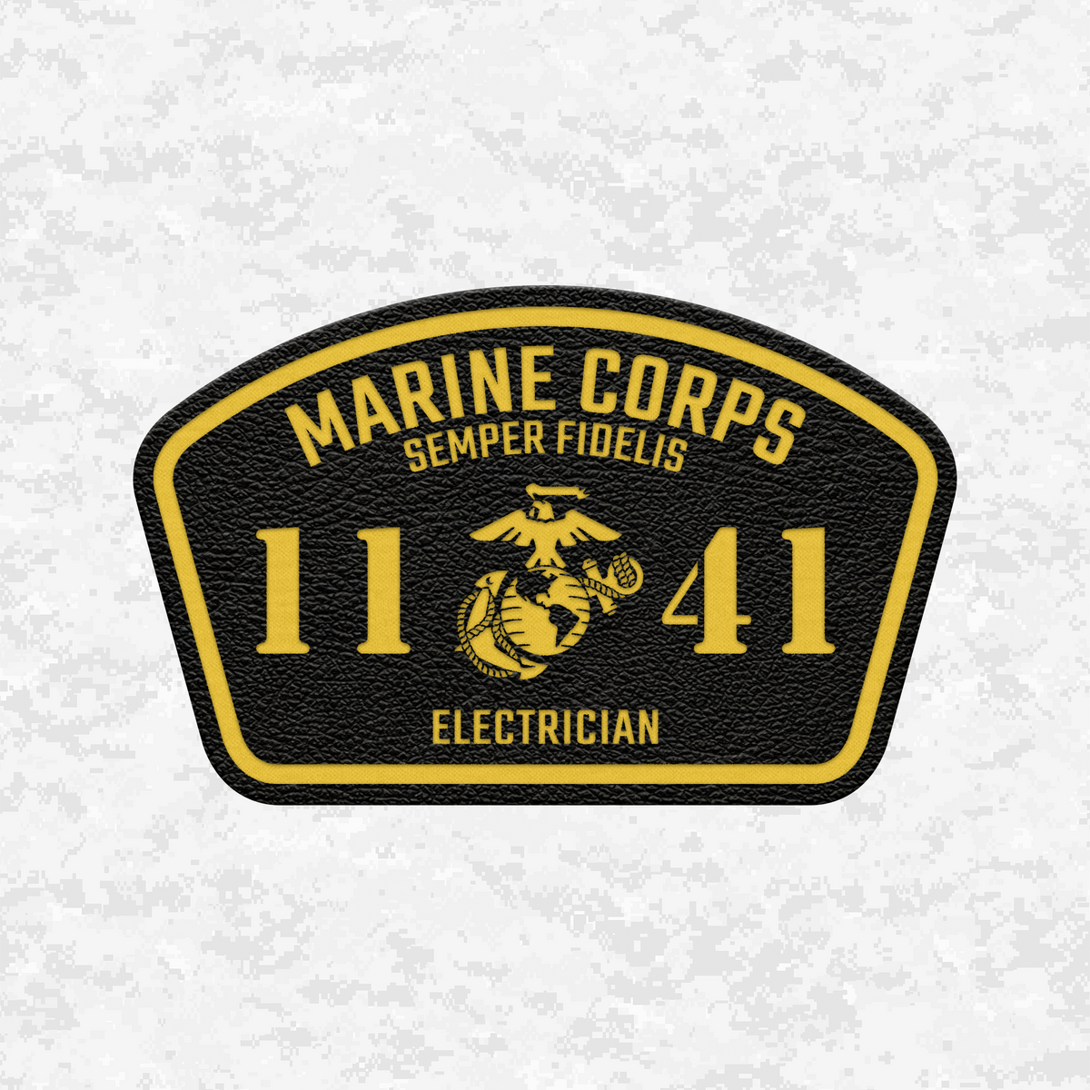 MOS 1141 Electrician | Leather Patch | Velcro Backed