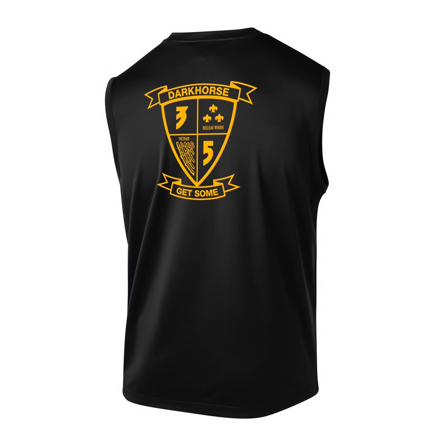 3rd Battalion 5th Marines Unit "Darkhorse" DRIFIT Sleeveless, Tank, Sleeveless Hoodie