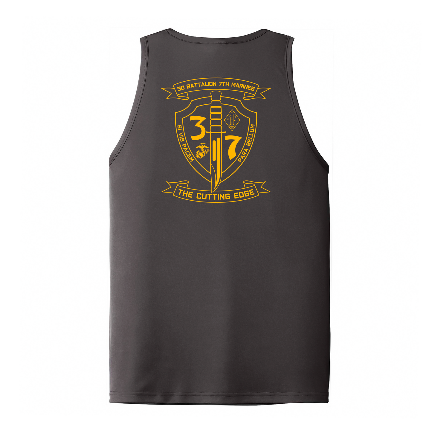 3rd Battalion 7th Marines Unit "The Cutting Edge" DRIFIT Sleeveless, Tank, Sleeveless Hoodie