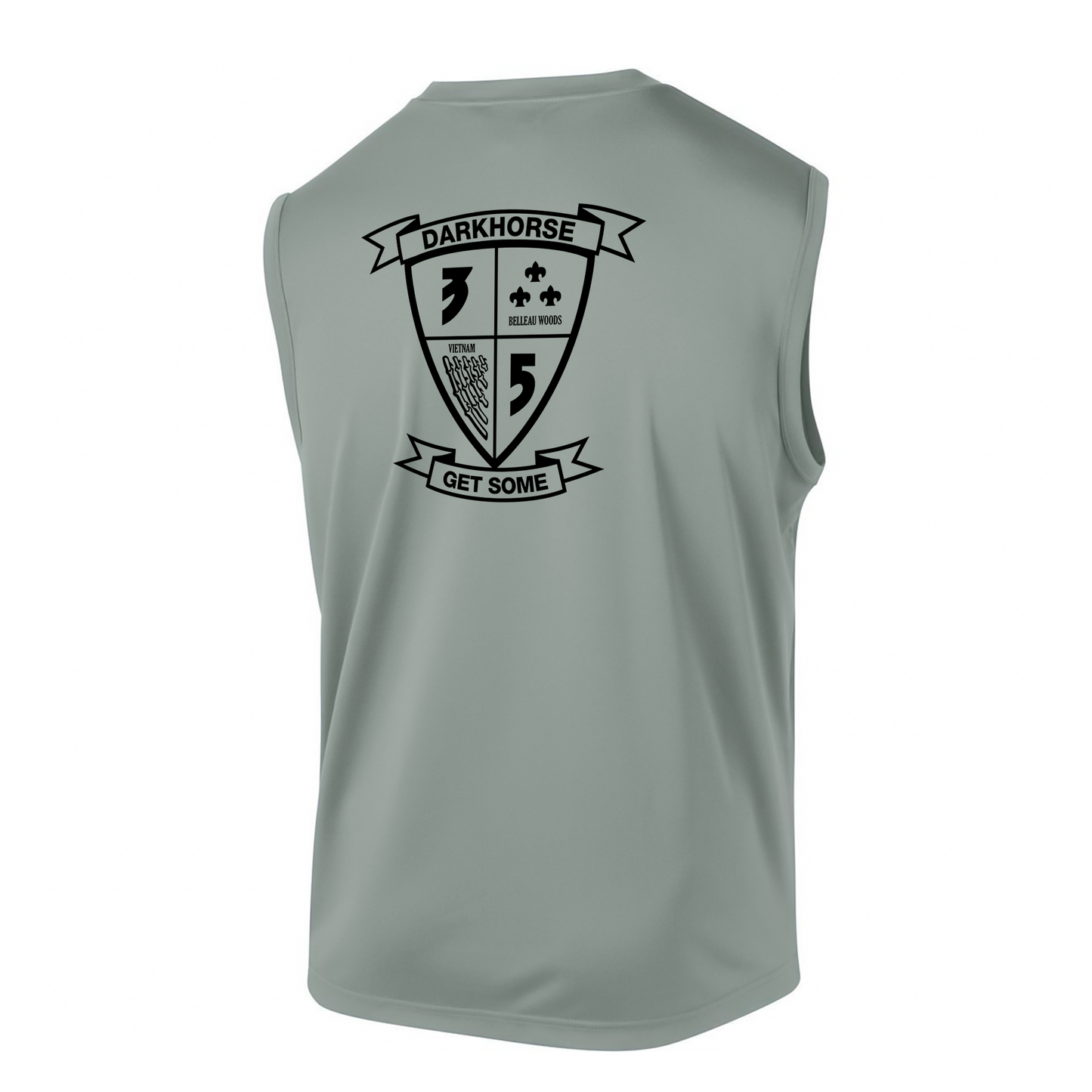 3rd Battalion 5th Marines Unit "Darkhorse" DRIFIT Sleeveless, Tank, Sleeveless Hoodie