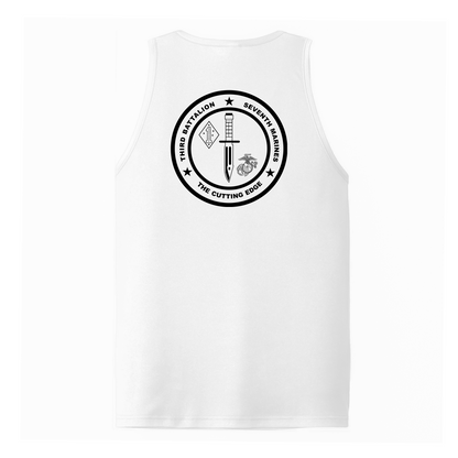 3rd Battalion 7th Marines Unit "The Cutting Edge" #2 DRIFIT Sleeveless, Tank, Sleeveless Hoodie