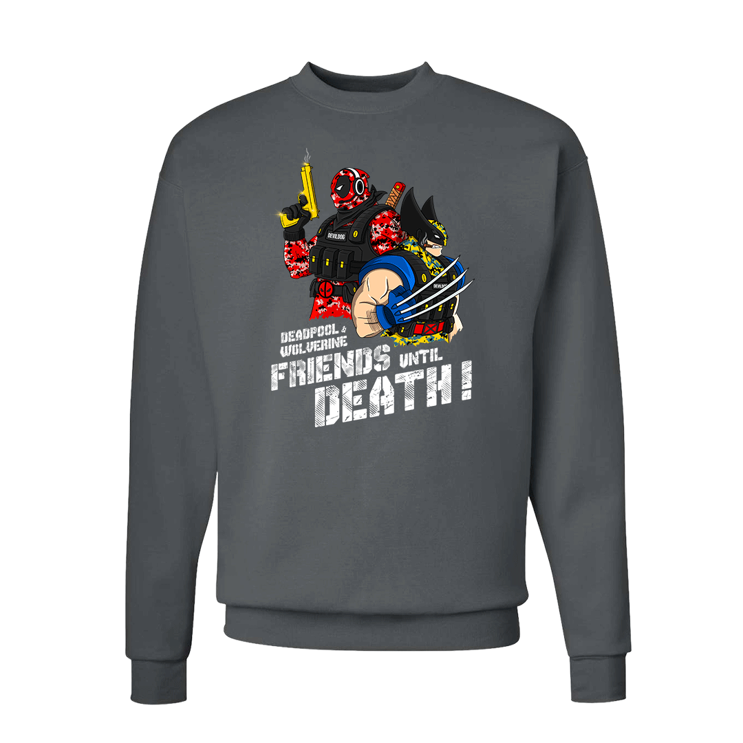 "Friends until Death" Deadpool & Wolverine Sweatshirt